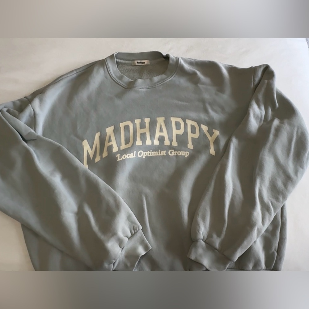 Madhappy Light Gray Fleece Sweatshirt